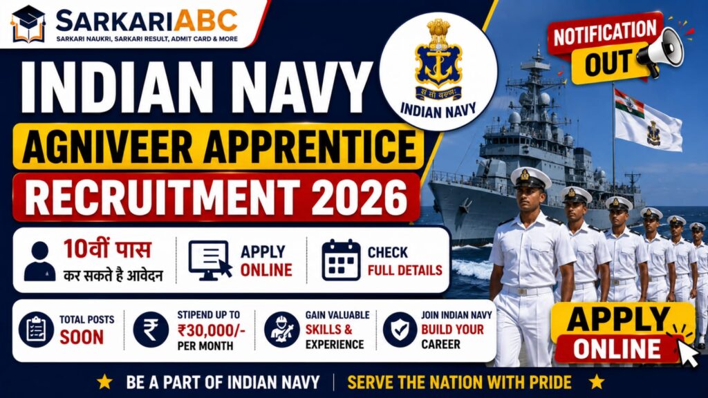 Indian Navy Agniveer Apprentice Recruitment 2026