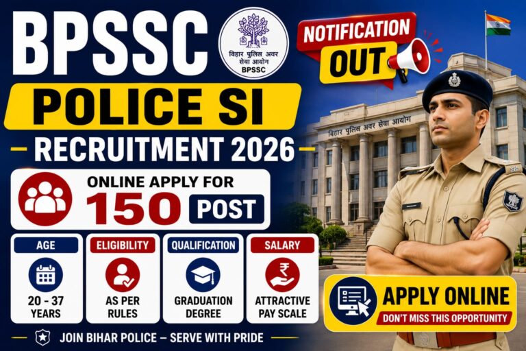 BPSSC Police SI Recruitment 2026