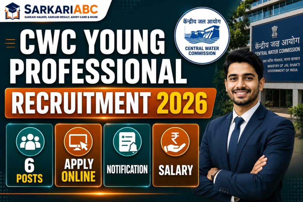 CWC Young Professional Recruitment 2026 Apply Online, Total 6 Post, Notification, Salary