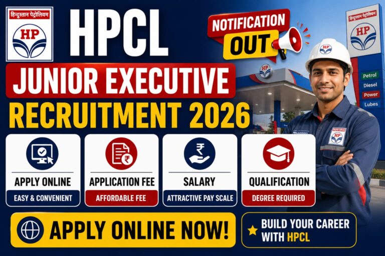 HPCL Junior Executive Recruitment 2026