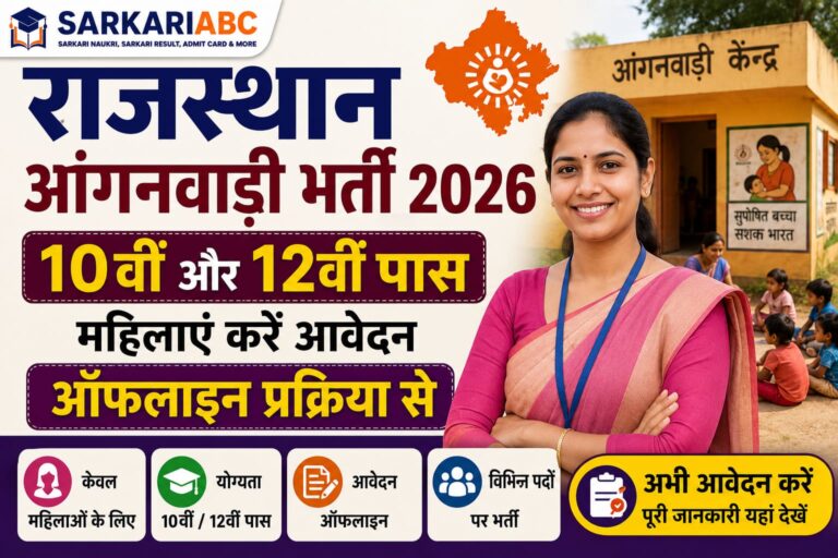 Rajasthan Anganwadi Bharti 2026