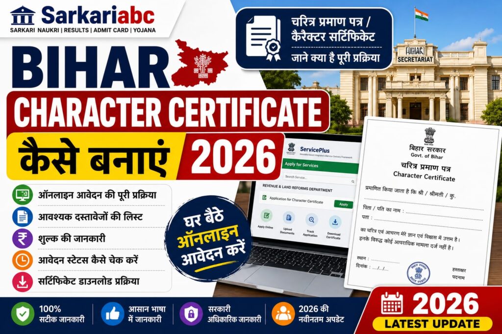 Bihar Character Certificate Kaise Banaye 2026