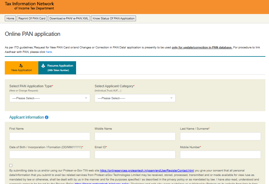 PAN Card Online Apply Kaise Kare