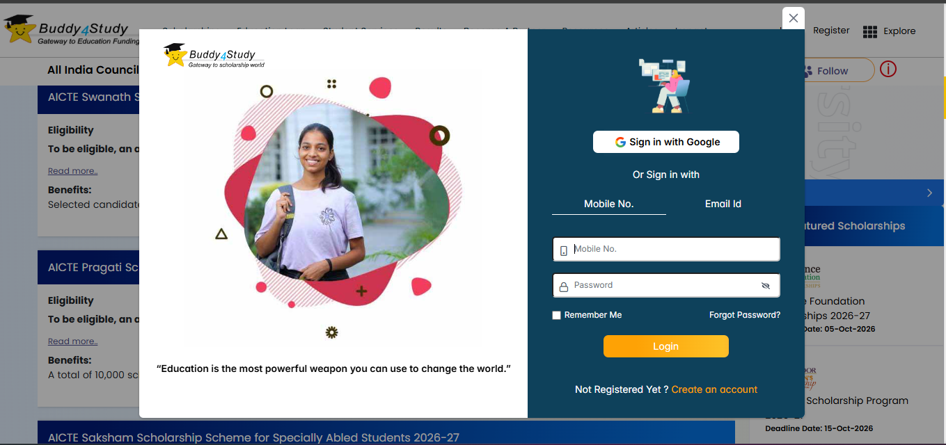 AICTE Scholarship Scheme 2026
