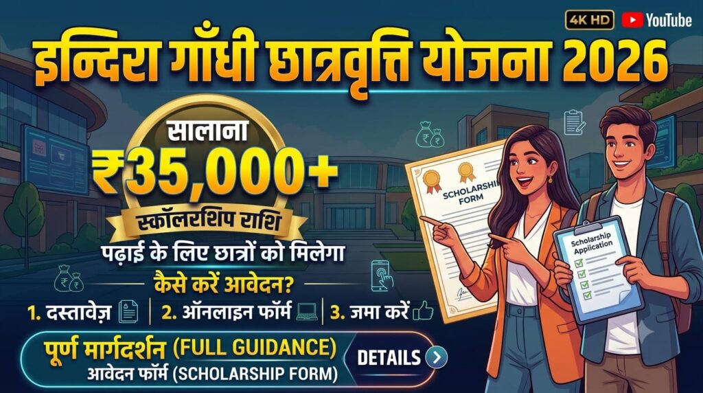 Indira Gandhi Scholarship Scheme 2026