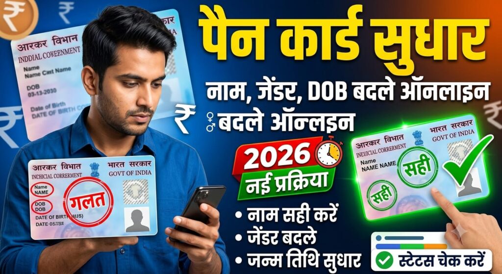 PAN Card Correction Online 2026