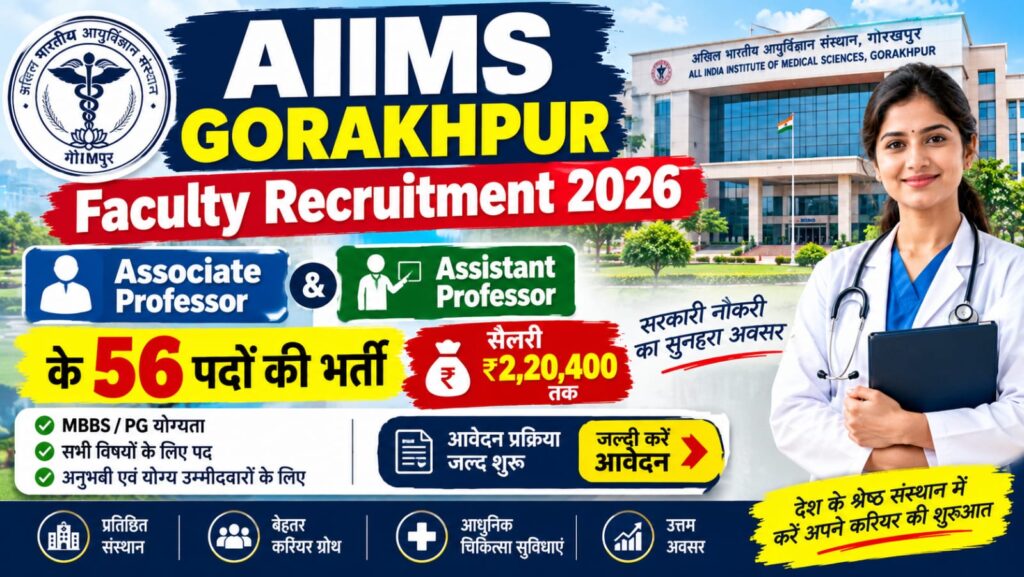 AIIMS Gorakhpur Faculty Recruitment 2026