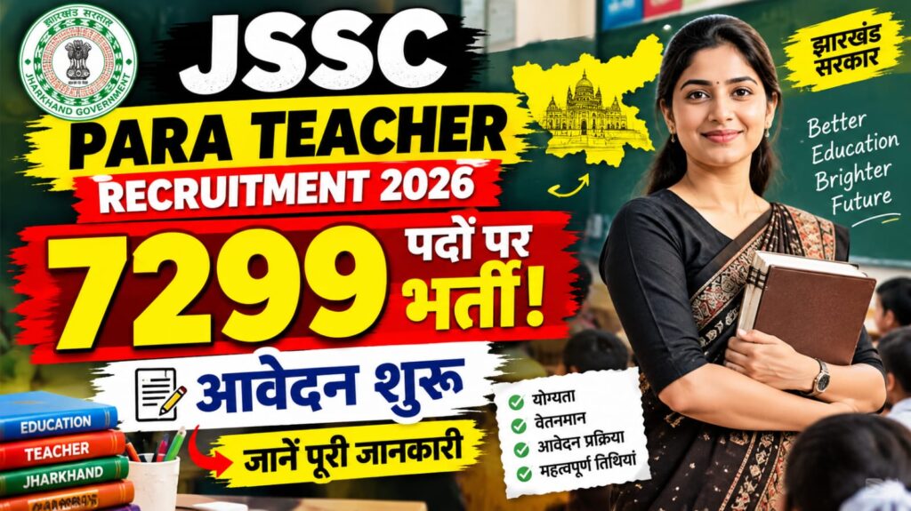 JSSC Para Teacher Recruitment 2026