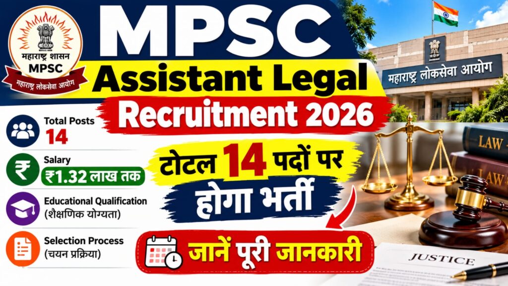 MPSC Assistant Legal Recruitment 2026
