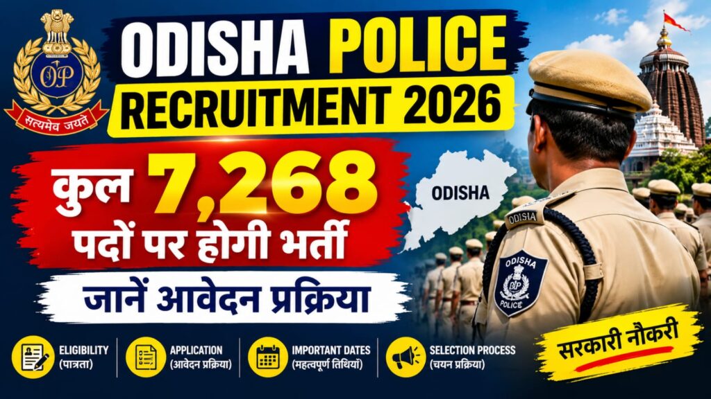Odisha Police Recruitment 2026