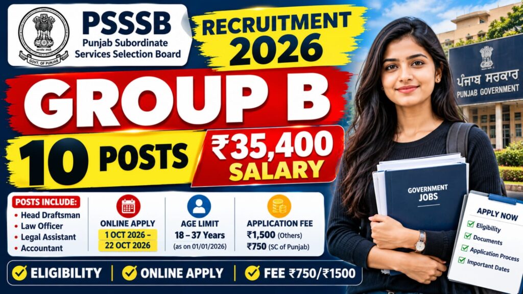 PSSSB Group B Recruitment 2026